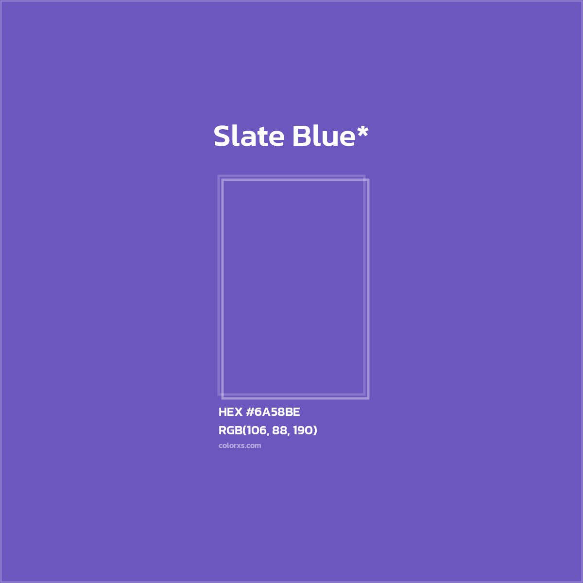 HEX #6A58BE Color Name, Color Code, Palettes, Similar Paints, Images