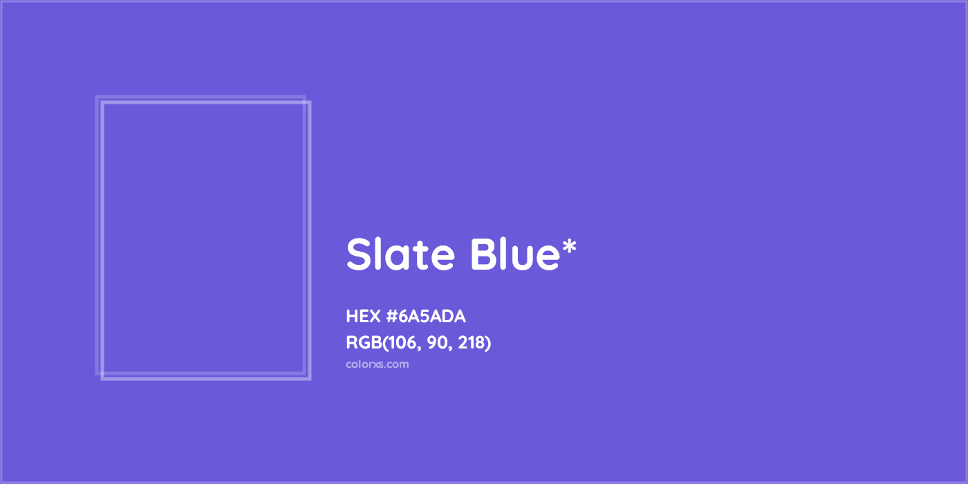 HEX #6A5ADA Color Name, Color Code, Palettes, Similar Paints, Images