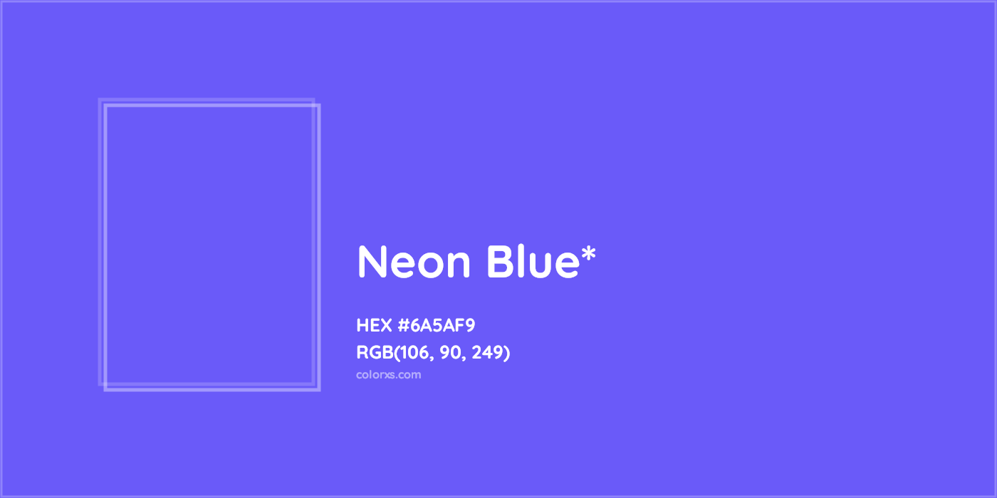 HEX #6A5AF9 Color Name, Color Code, Palettes, Similar Paints, Images