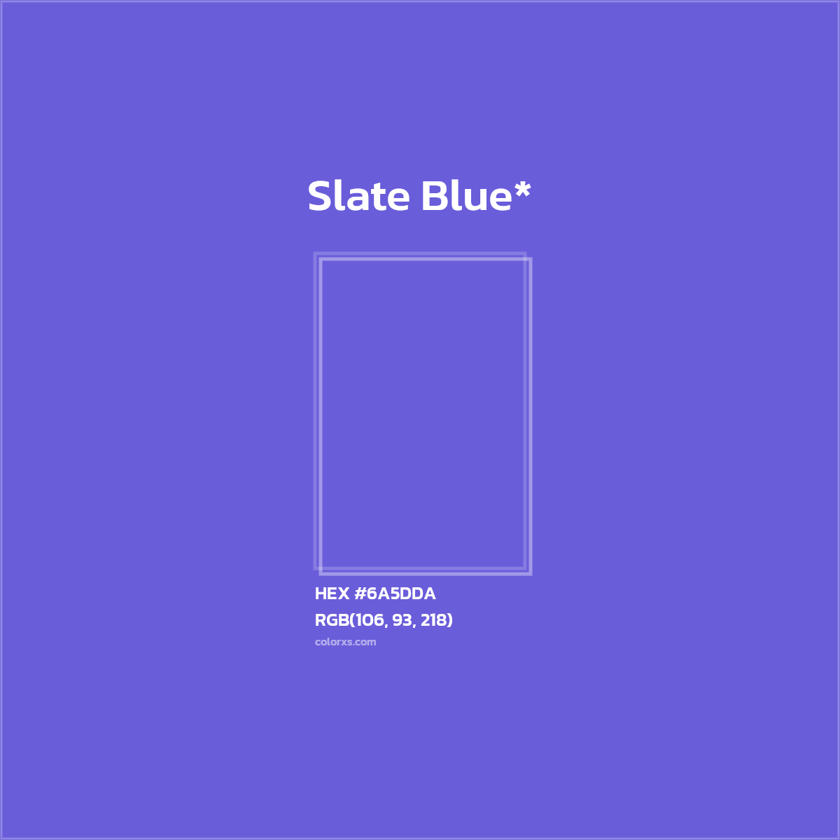 HEX #6A5DDA Color Name, Color Code, Palettes, Similar Paints, Images