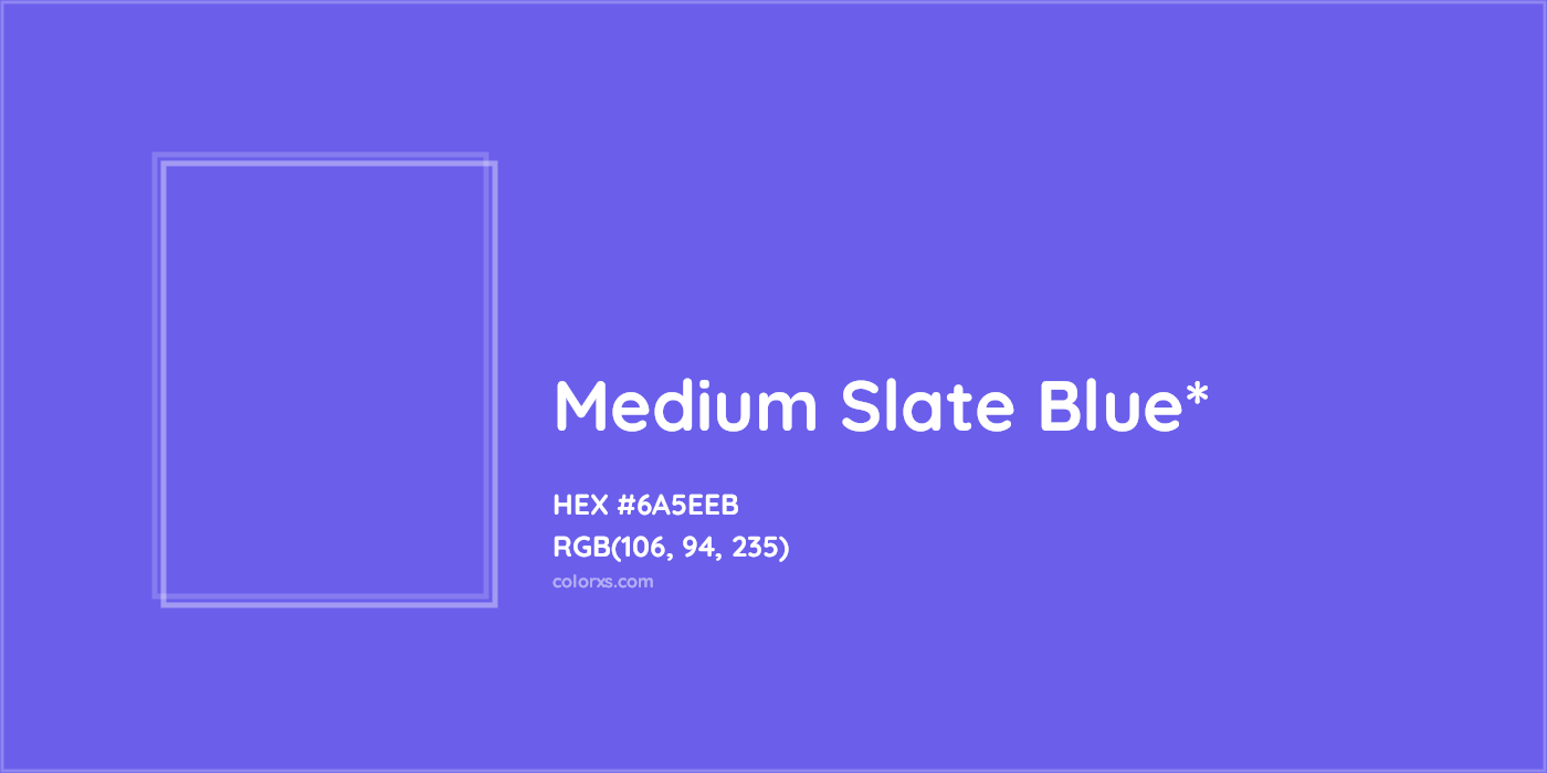 HEX #6A5EEB Color Name, Color Code, Palettes, Similar Paints, Images