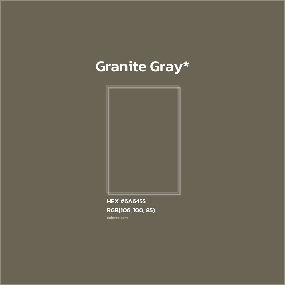HEX #6A6455 Color Name, Color Code, Palettes, Similar Paints, Images
