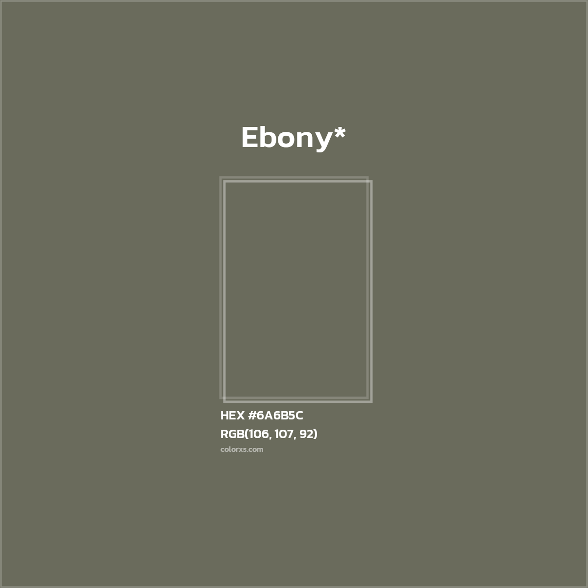 HEX #6A6B5C Color Name, Color Code, Palettes, Similar Paints, Images