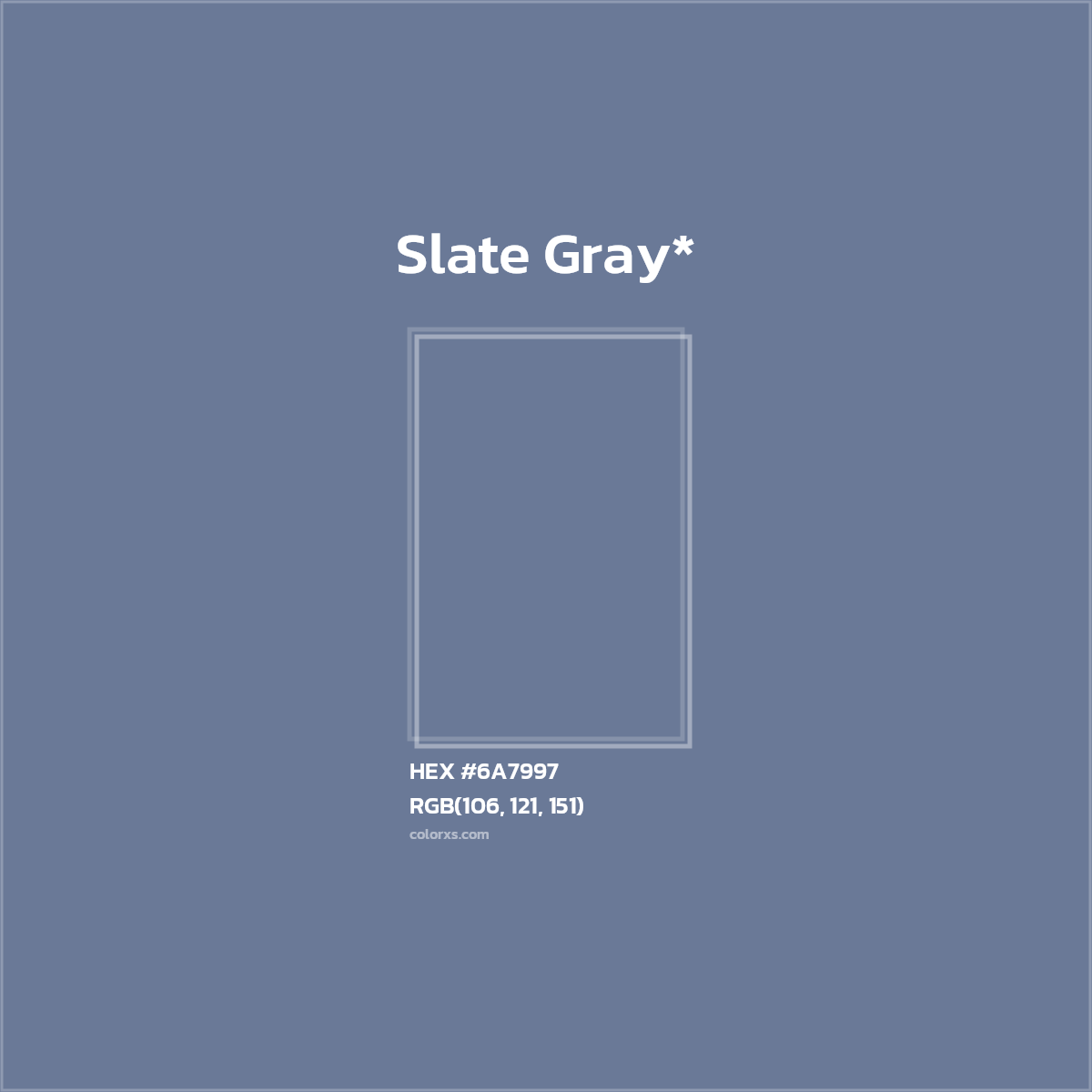 HEX #6A7997 Color Name, Color Code, Palettes, Similar Paints, Images