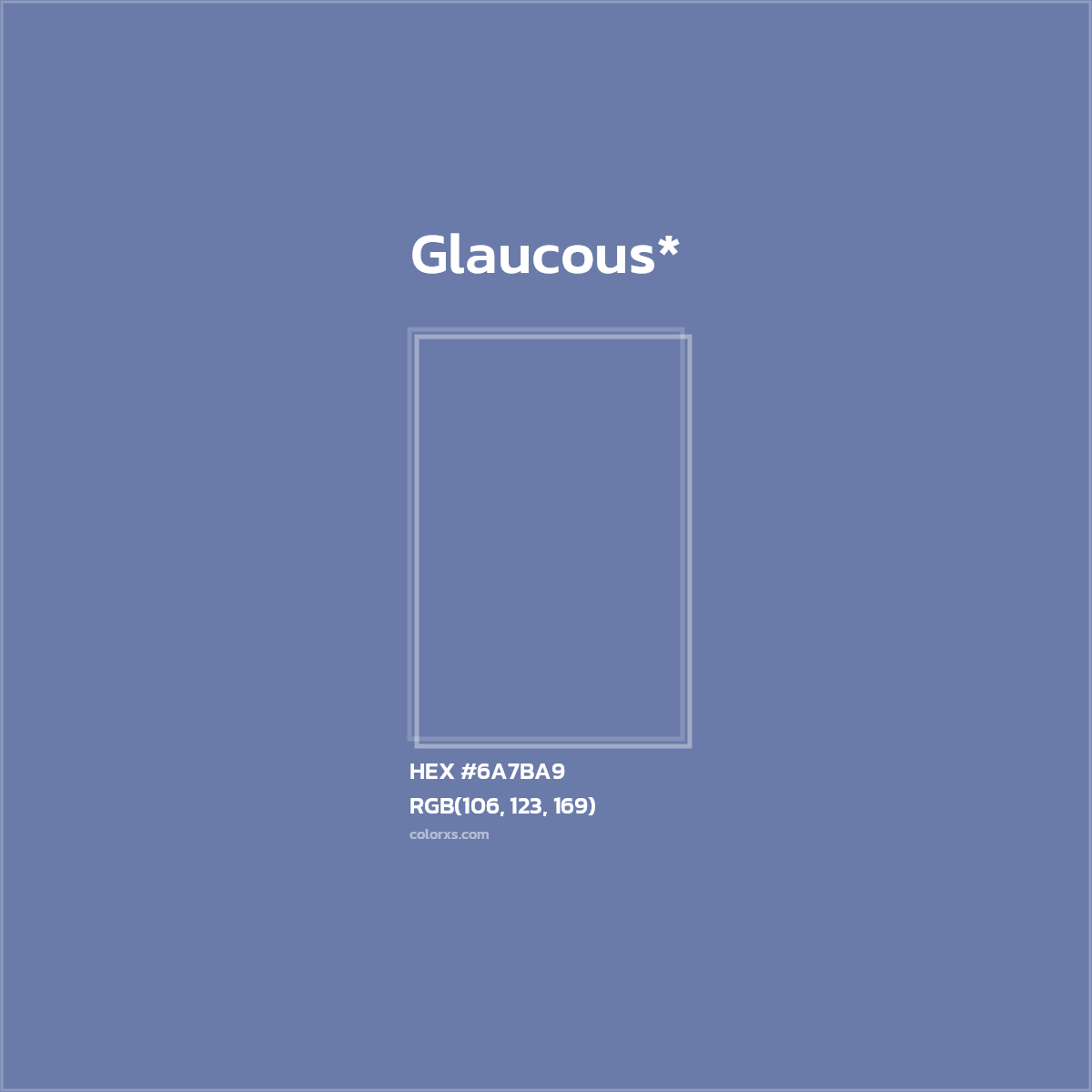 HEX #6A7BA9 Color Name, Color Code, Palettes, Similar Paints, Images