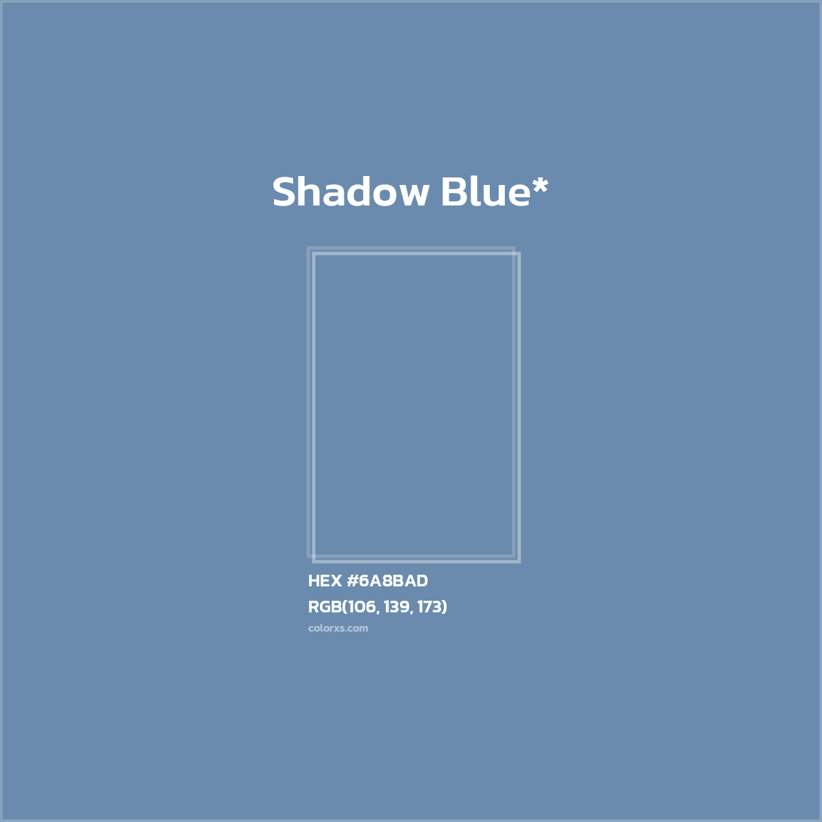 HEX #6A8BAD Color Name, Color Code, Palettes, Similar Paints, Images