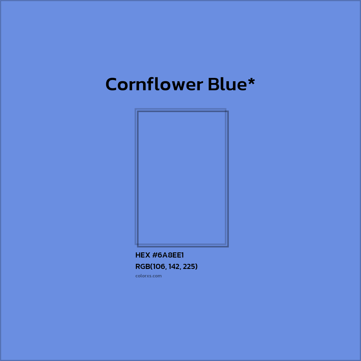 HEX #6A8EE1 Color Name, Color Code, Palettes, Similar Paints, Images