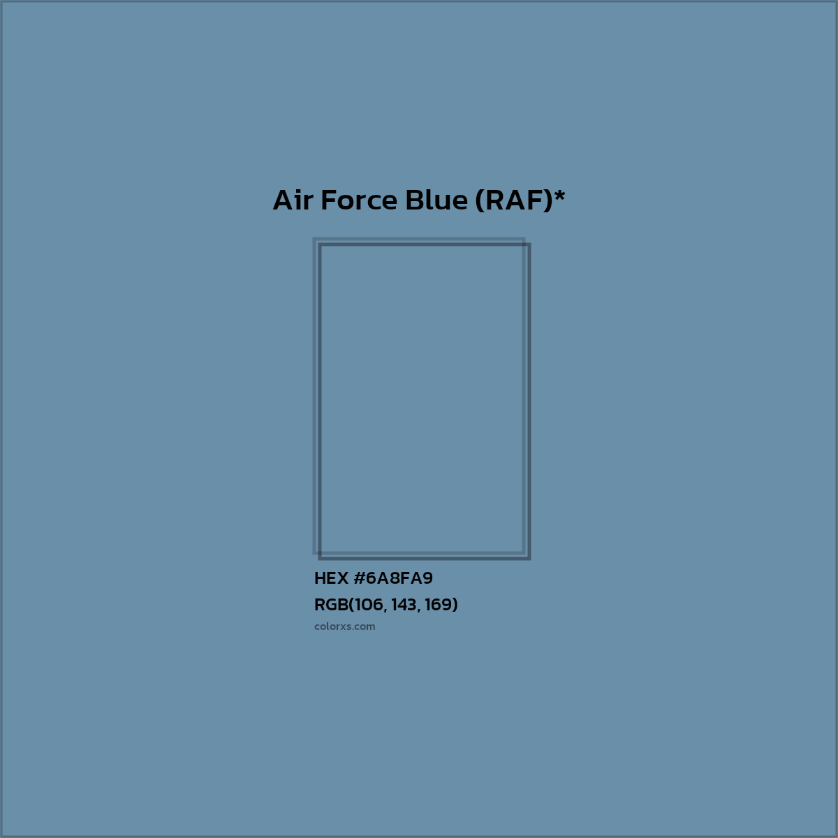 HEX #6A8FA9 Color Name, Color Code, Palettes, Similar Paints, Images