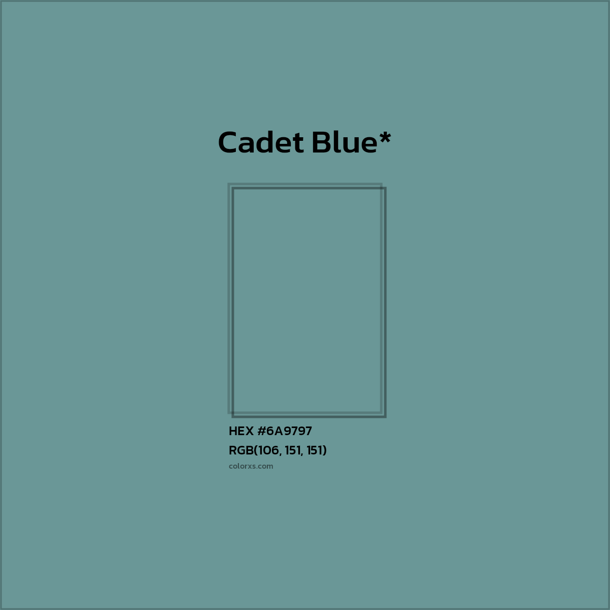 HEX #6A9797 Color Name, Color Code, Palettes, Similar Paints, Images