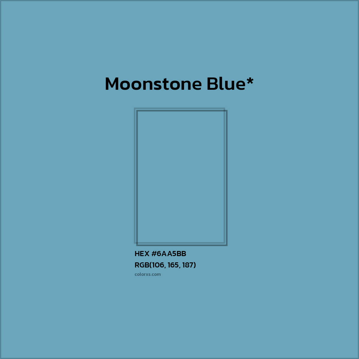 HEX #6AA5BB Color Name, Color Code, Palettes, Similar Paints, Images
