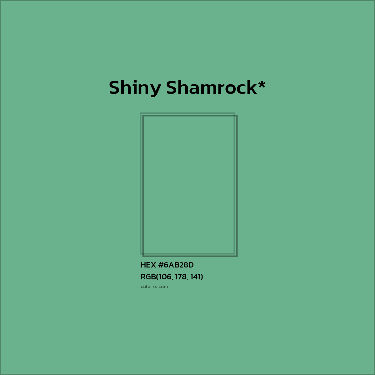 HEX #6AB28D Color Name, Color Code, Palettes, Similar Paints, Images