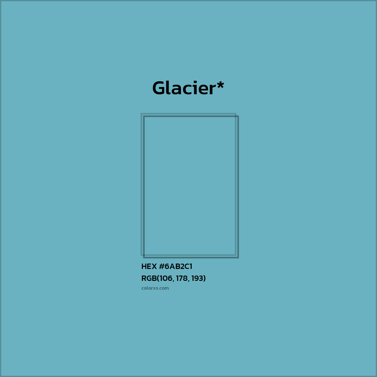 HEX #6AB2C1 Color Name, Color Code, Palettes, Similar Paints, Images