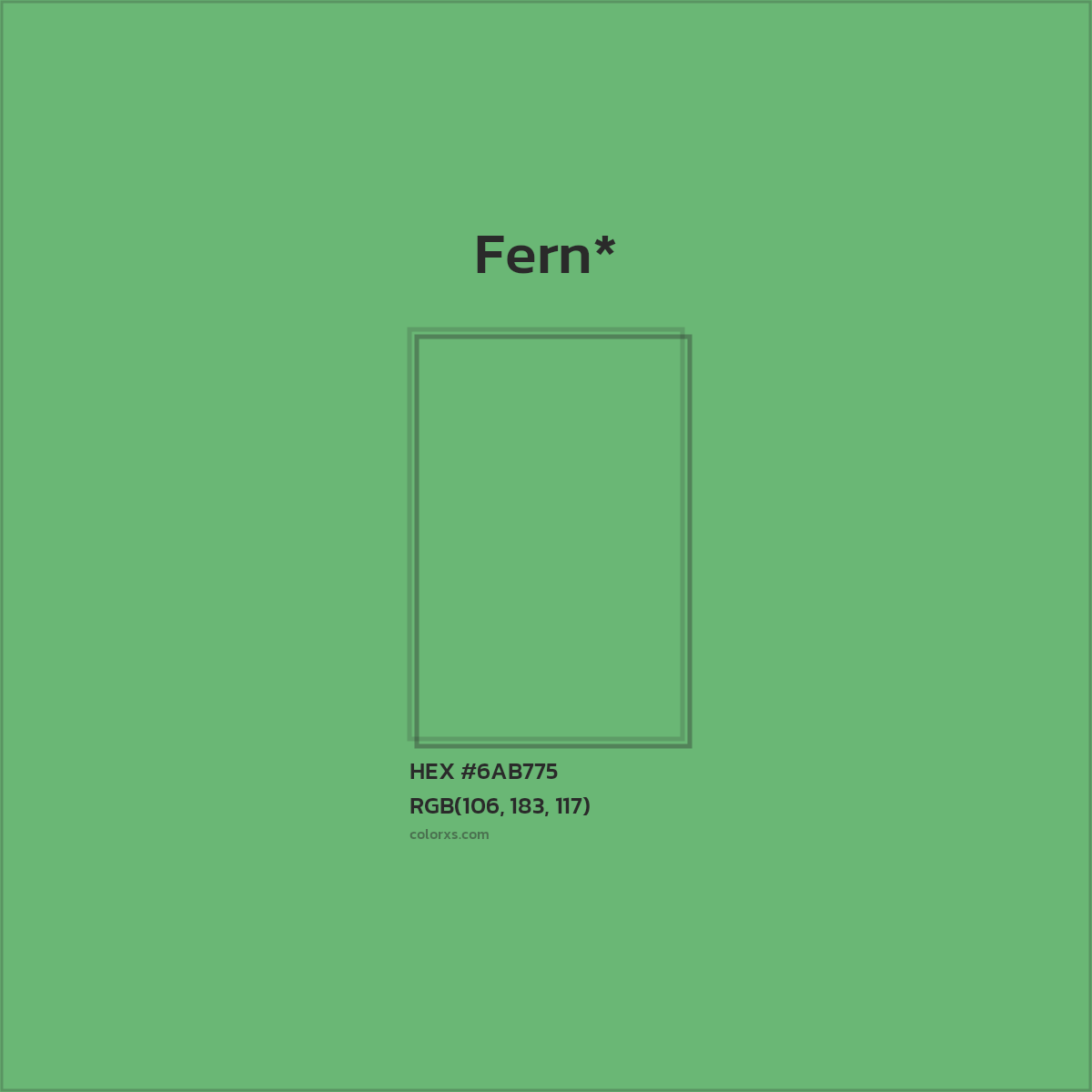 HEX #6AB775 Color Name, Color Code, Palettes, Similar Paints, Images