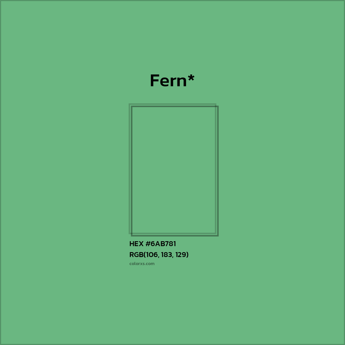 HEX #6AB781 Color Name, Color Code, Palettes, Similar Paints, Images