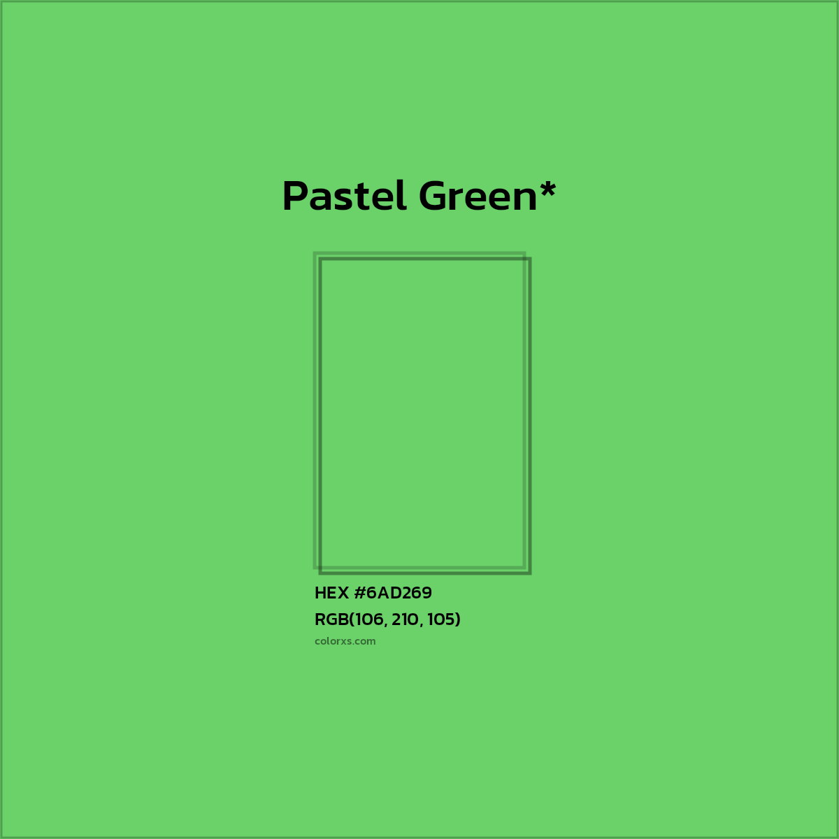HEX #6AD269 Color Name, Color Code, Palettes, Similar Paints, Images
