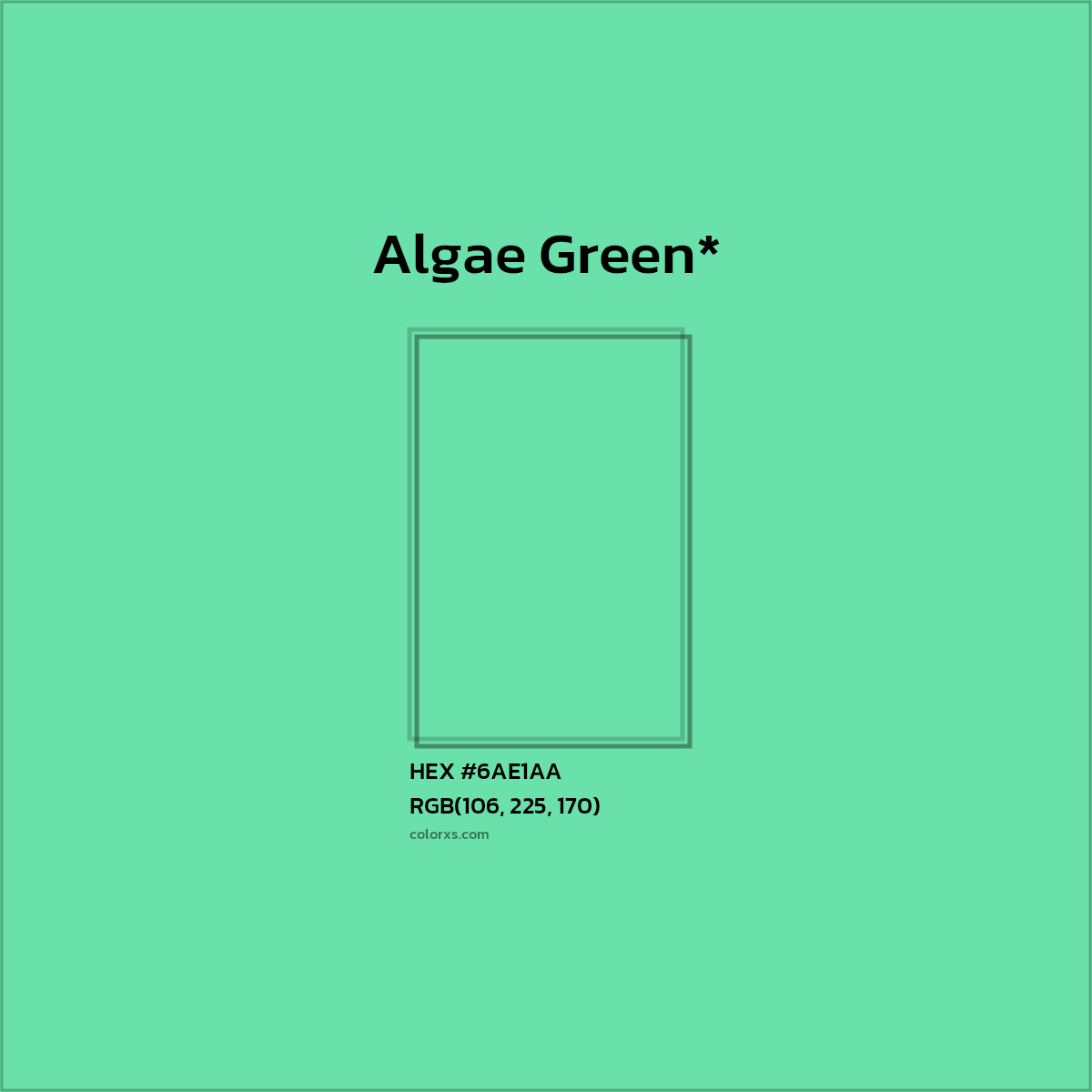 HEX #6AE1AA Color Name, Color Code, Palettes, Similar Paints, Images