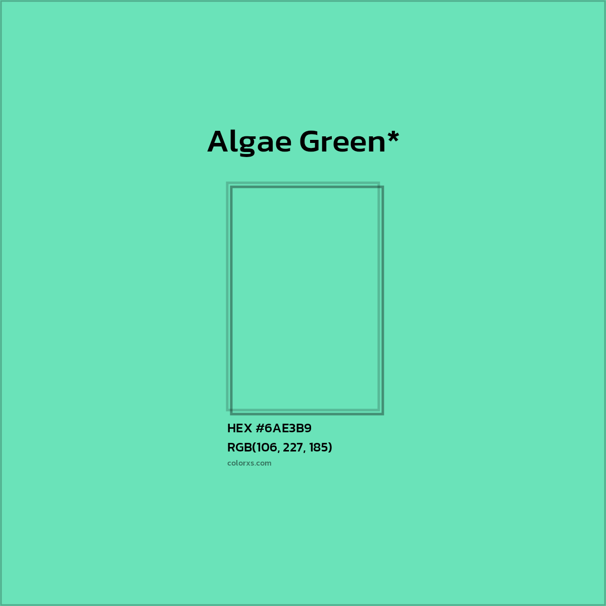 HEX #6AE3B9 Color Name, Color Code, Palettes, Similar Paints, Images
