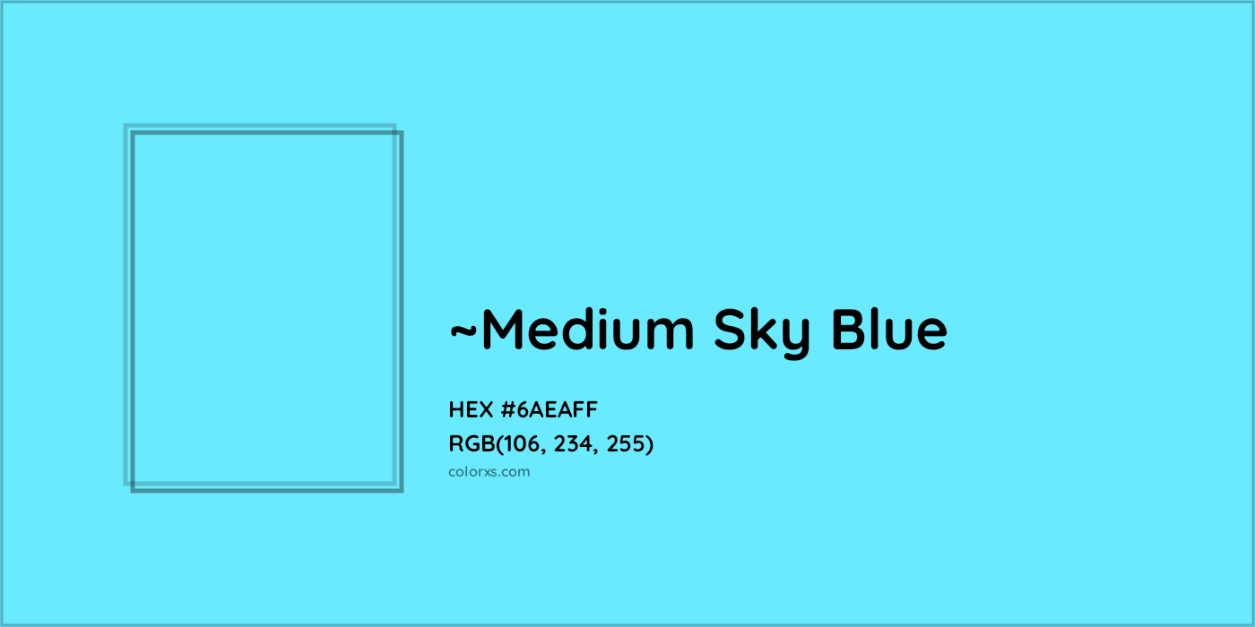 HEX #6AEAFF Color Name, Color Code, Palettes, Similar Paints, Images