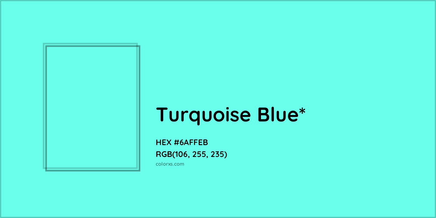 HEX #6AFFEB Color Name, Color Code, Palettes, Similar Paints, Images