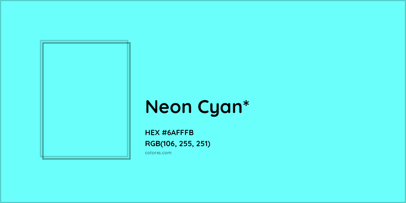 HEX #6AFFFB Color Name, Color Code, Palettes, Similar Paints, Images