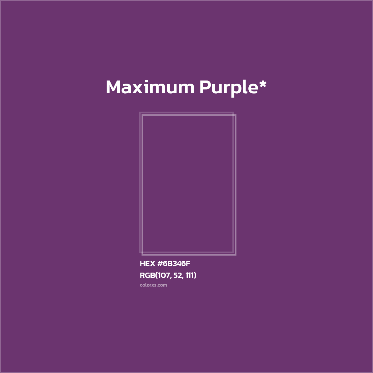 HEX #6B346F Color Name, Color Code, Palettes, Similar Paints, Images