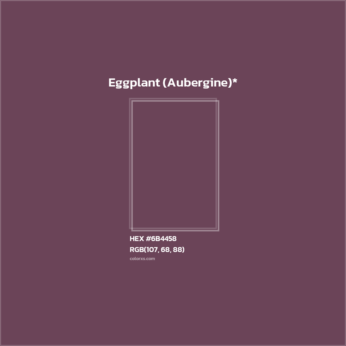 HEX #6B4458 Color Name, Color Code, Palettes, Similar Paints, Images