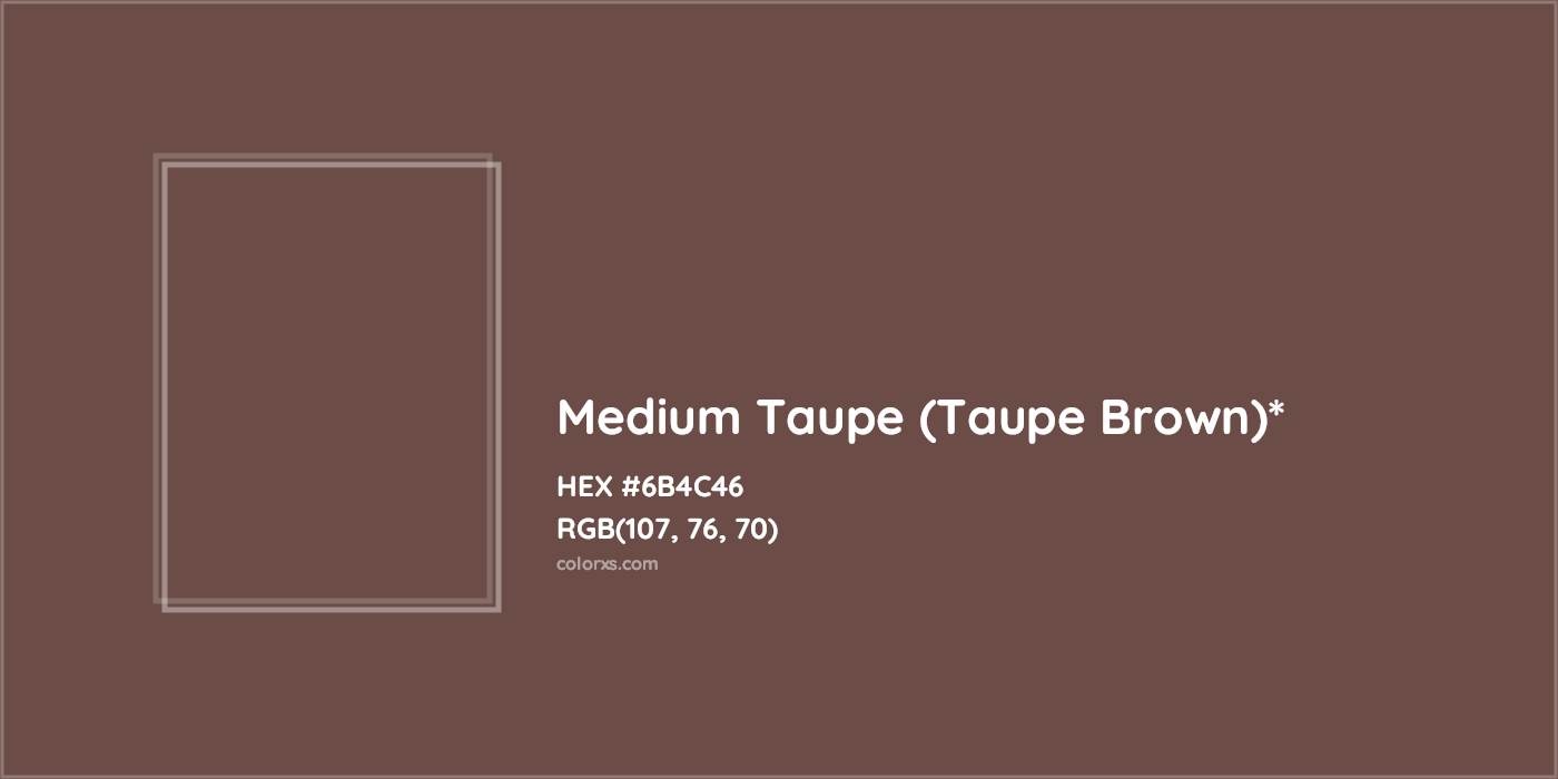HEX #6B4C46 Color Name, Color Code, Palettes, Similar Paints, Images