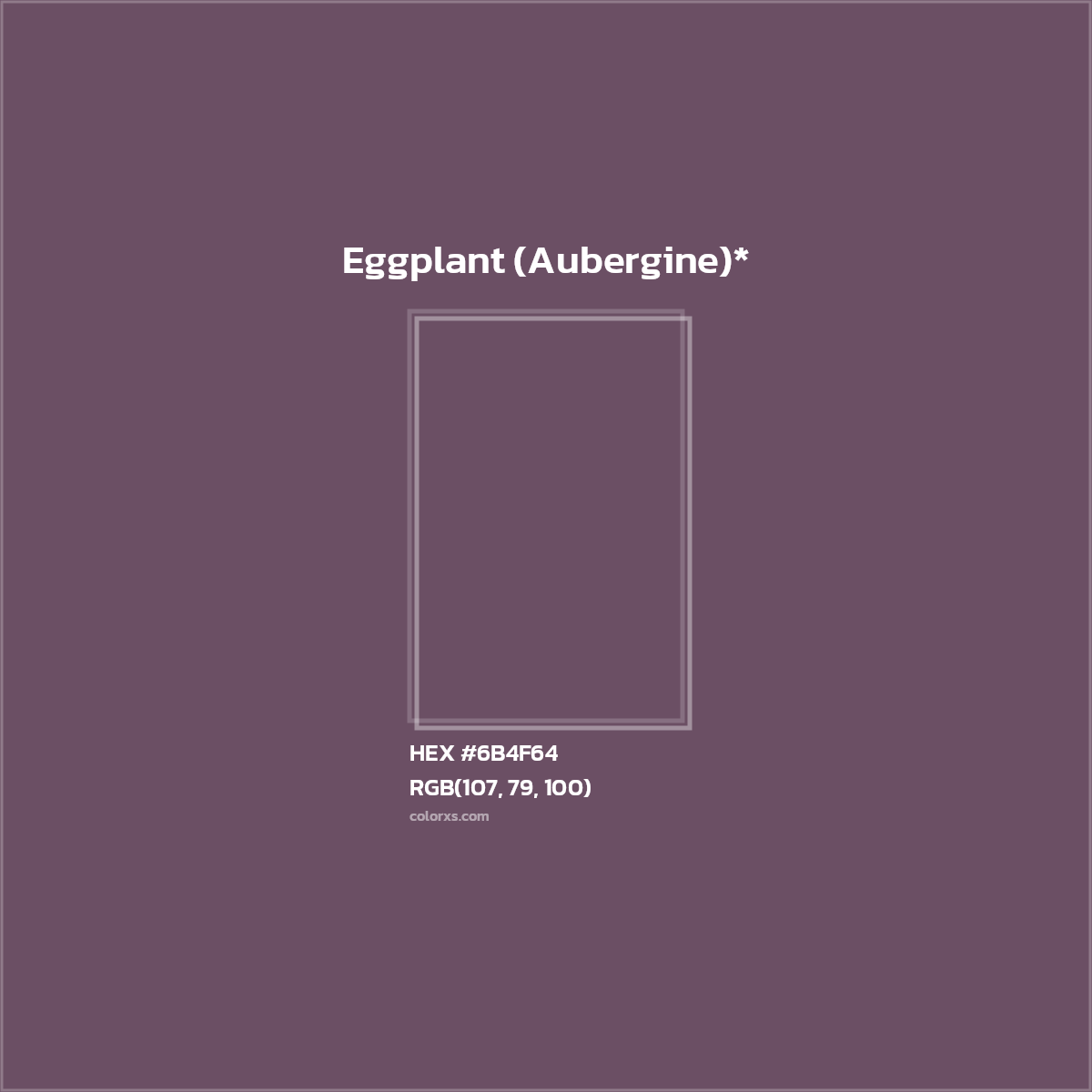 HEX #6B4F64 Color Name, Color Code, Palettes, Similar Paints, Images