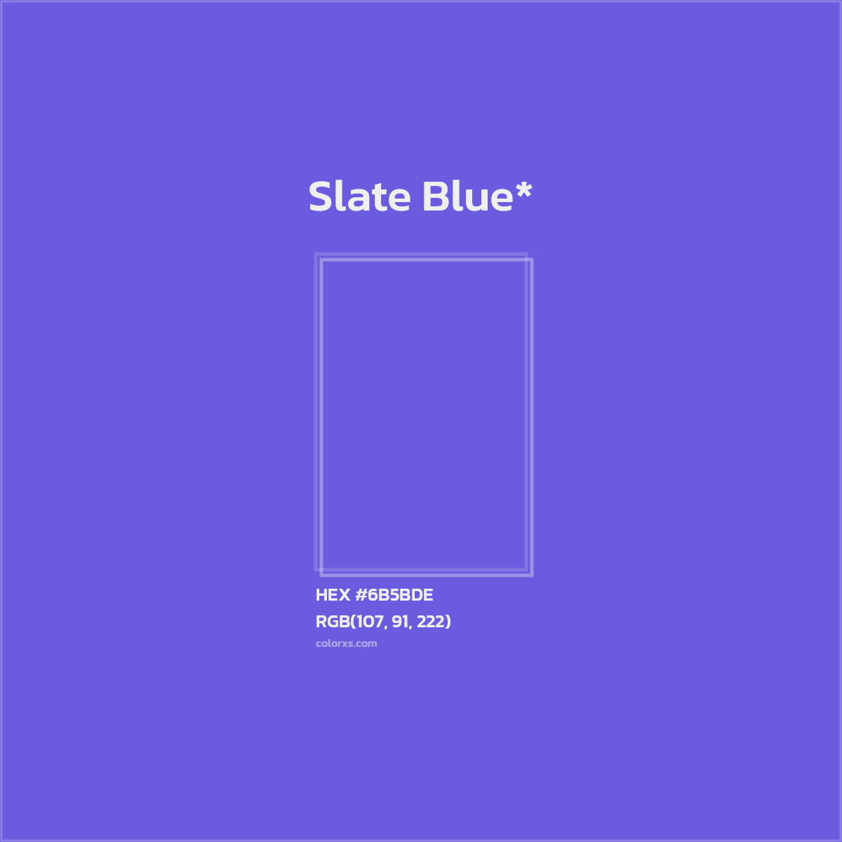 HEX #6B5BDE Color Name, Color Code, Palettes, Similar Paints, Images