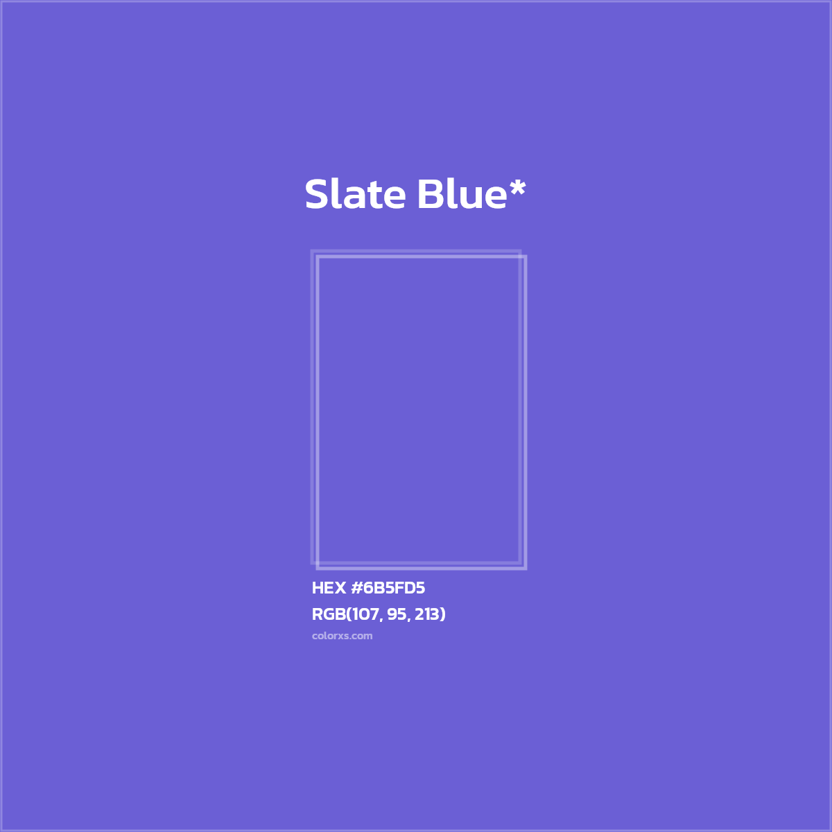 HEX #6B5FD5 Color Name, Color Code, Palettes, Similar Paints, Images