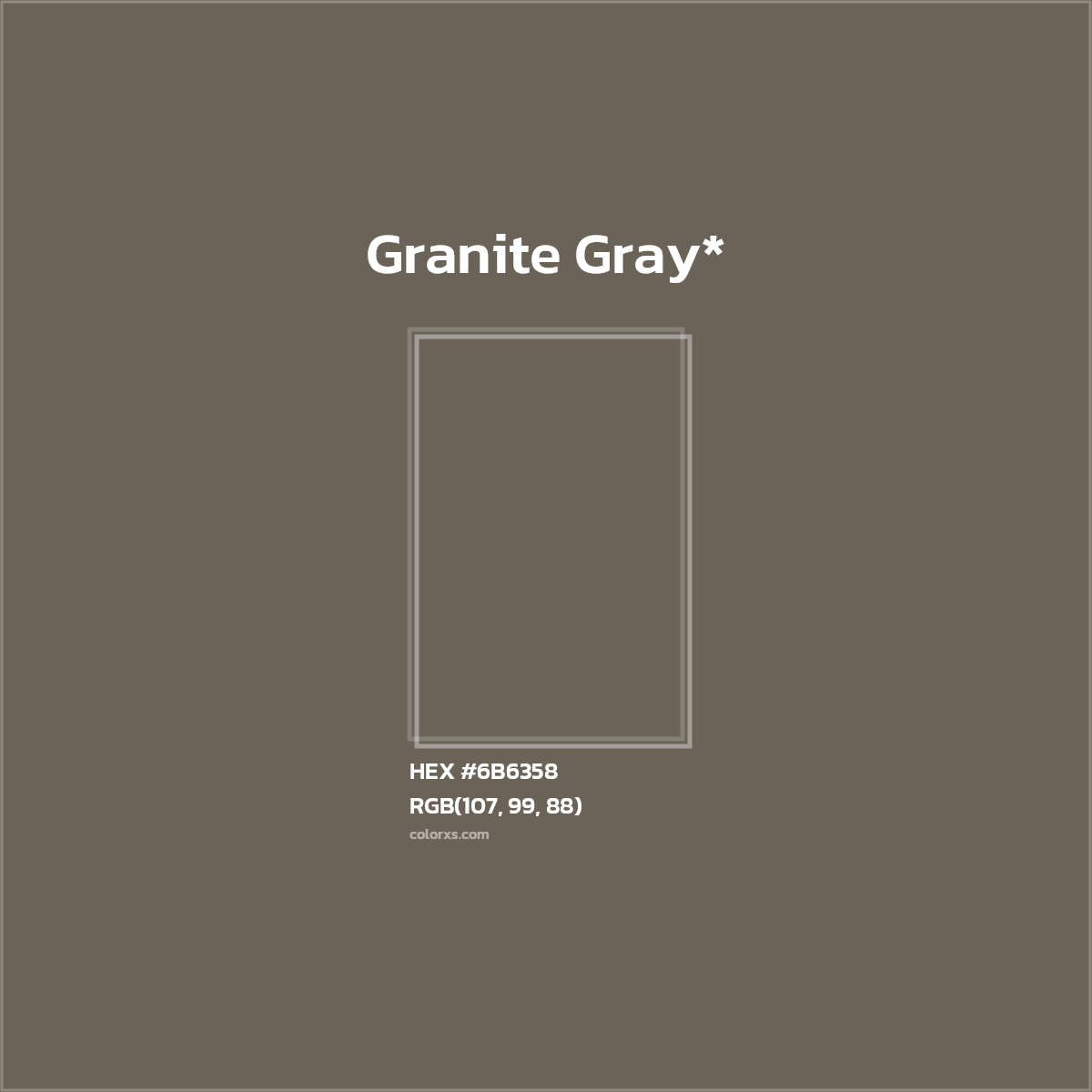 HEX #6B6358 Color Name, Color Code, Palettes, Similar Paints, Images