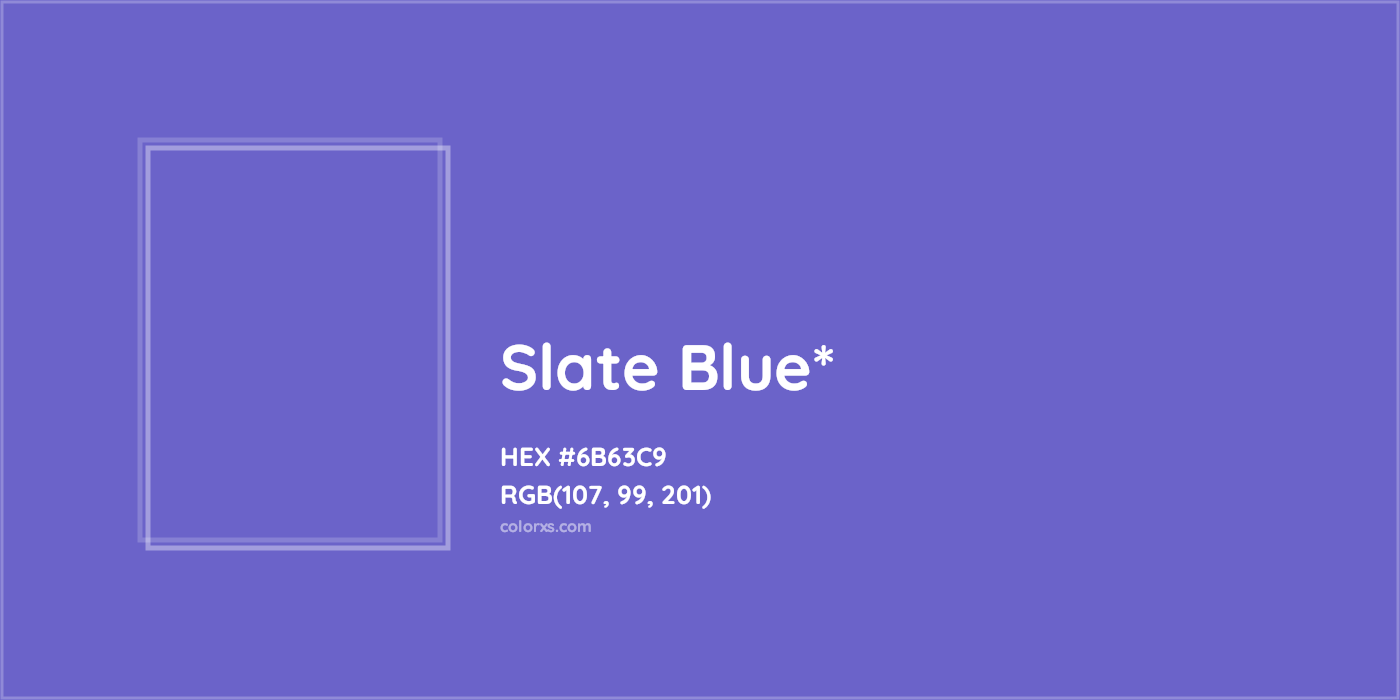 HEX #6B63C9 Color Name, Color Code, Palettes, Similar Paints, Images