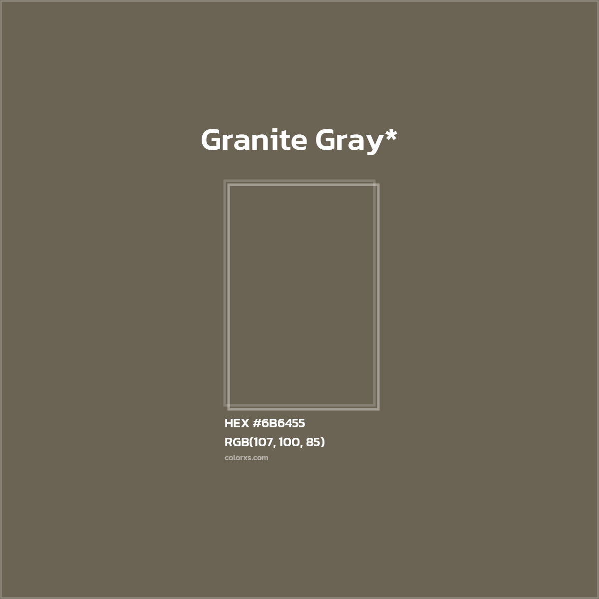 HEX #6B6455 Color Name, Color Code, Palettes, Similar Paints, Images