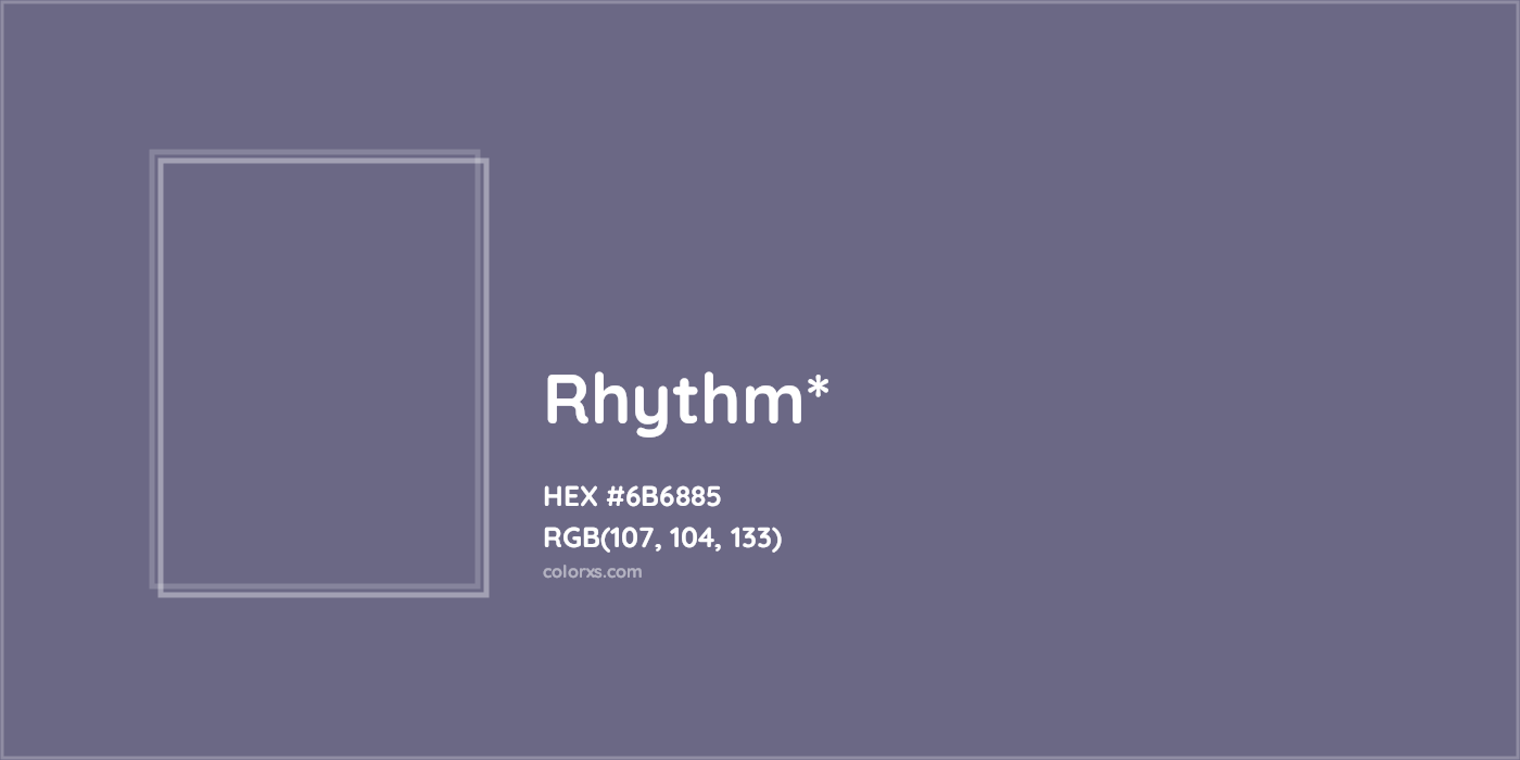 HEX #6B6885 Color Name, Color Code, Palettes, Similar Paints, Images