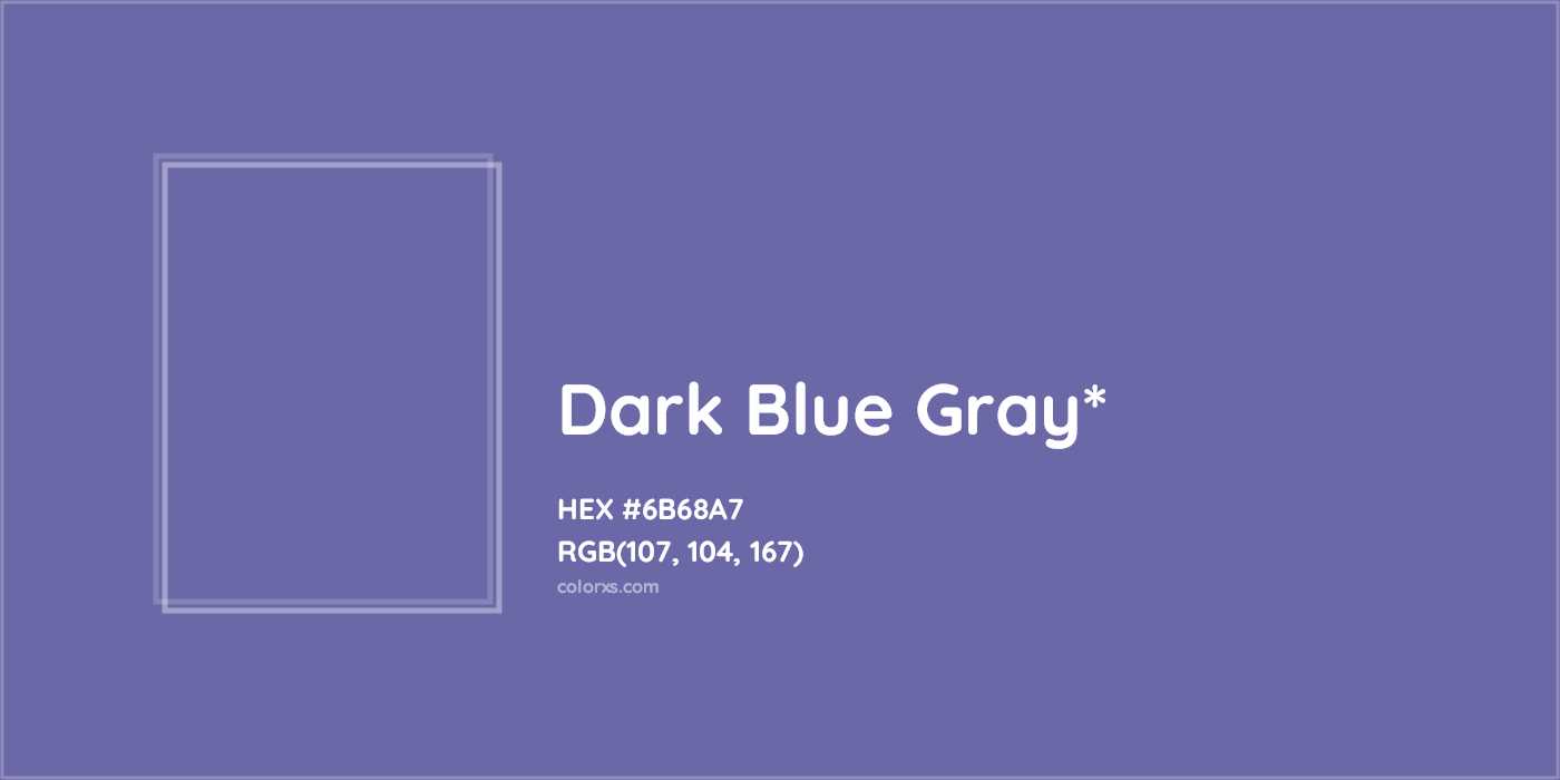 HEX #6B68A7 Color Name, Color Code, Palettes, Similar Paints, Images