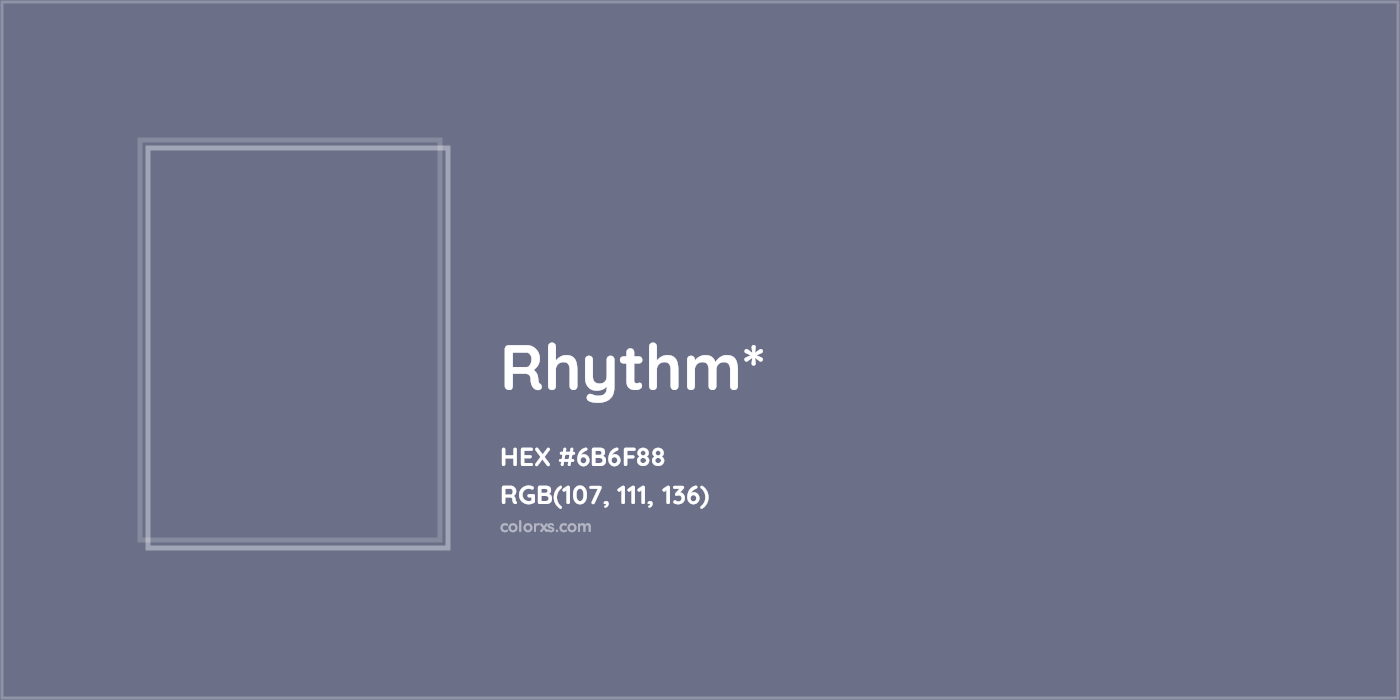 HEX #6B6F88 Color Name, Color Code, Palettes, Similar Paints, Images