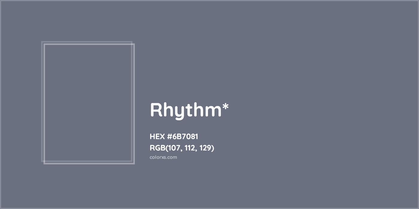 HEX #6B7081 Color Name, Color Code, Palettes, Similar Paints, Images