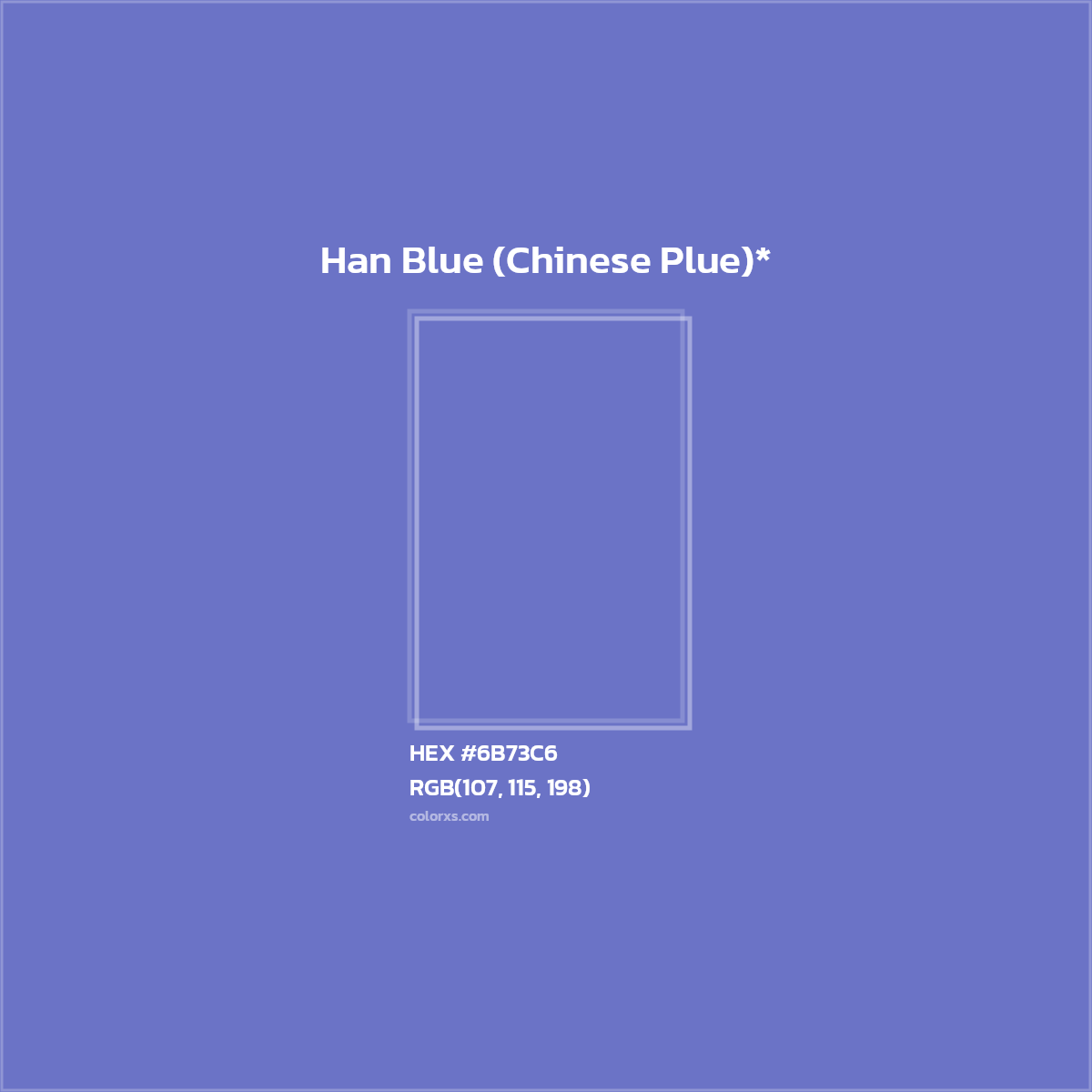 HEX #6B73C6 Color Name, Color Code, Palettes, Similar Paints, Images