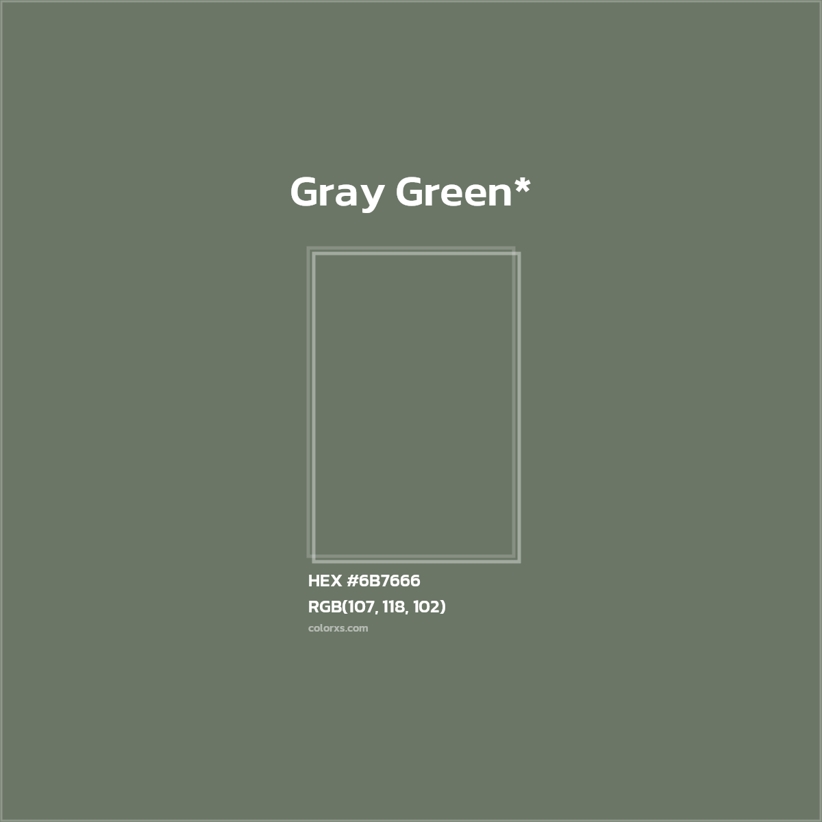 HEX #6B7666 Color Name, Color Code, Palettes, Similar Paints, Images