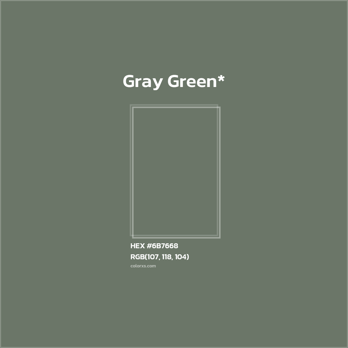 HEX #6B7668 Color Name, Color Code, Palettes, Similar Paints, Images