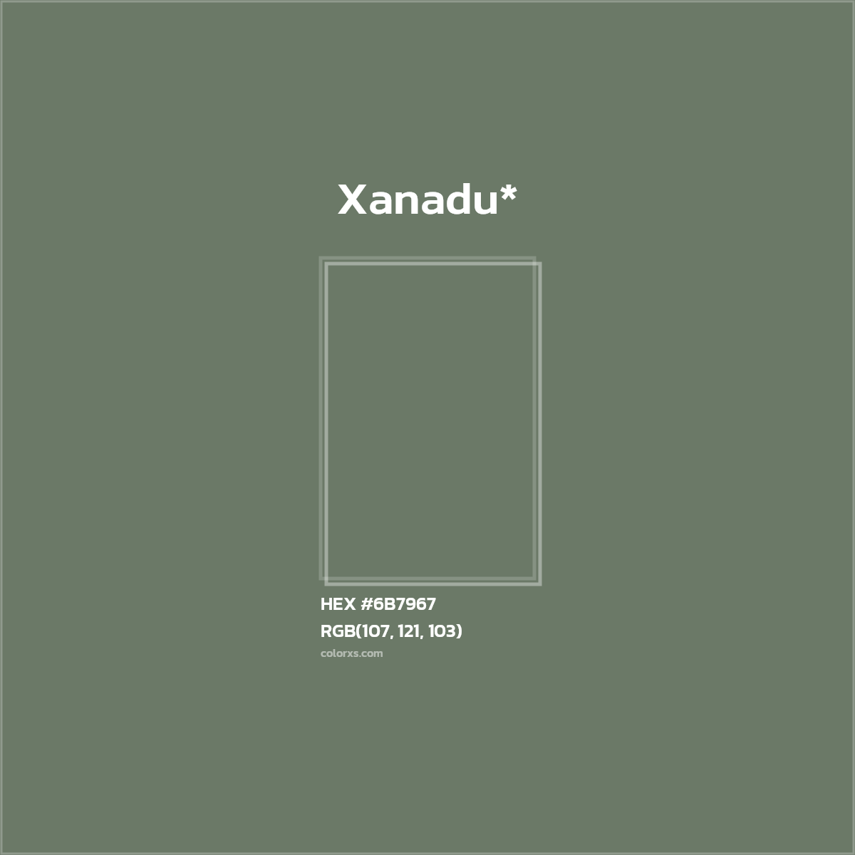HEX #6B7967 Color Name, Color Code, Palettes, Similar Paints, Images