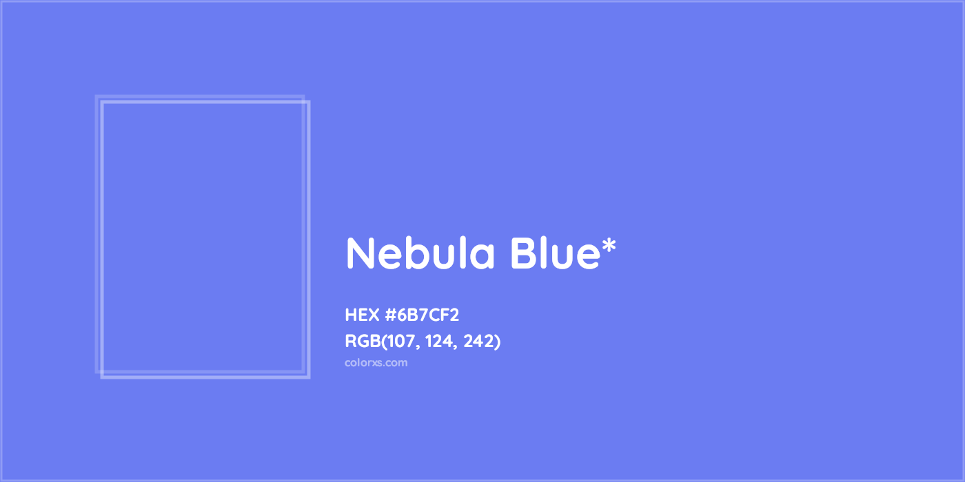 HEX #6B7CF2 Color Name, Color Code, Palettes, Similar Paints, Images