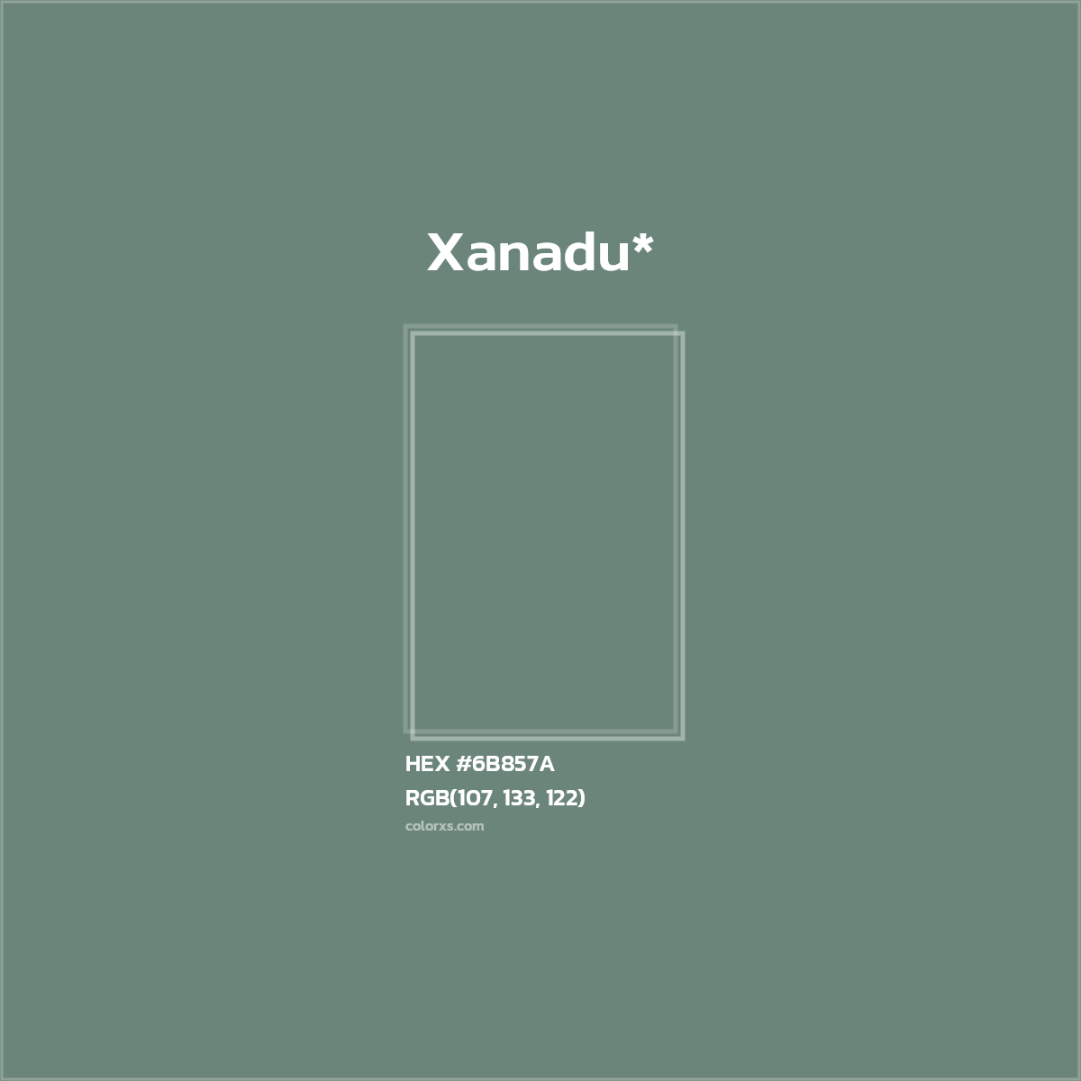 HEX #6B857A Color Name, Color Code, Palettes, Similar Paints, Images