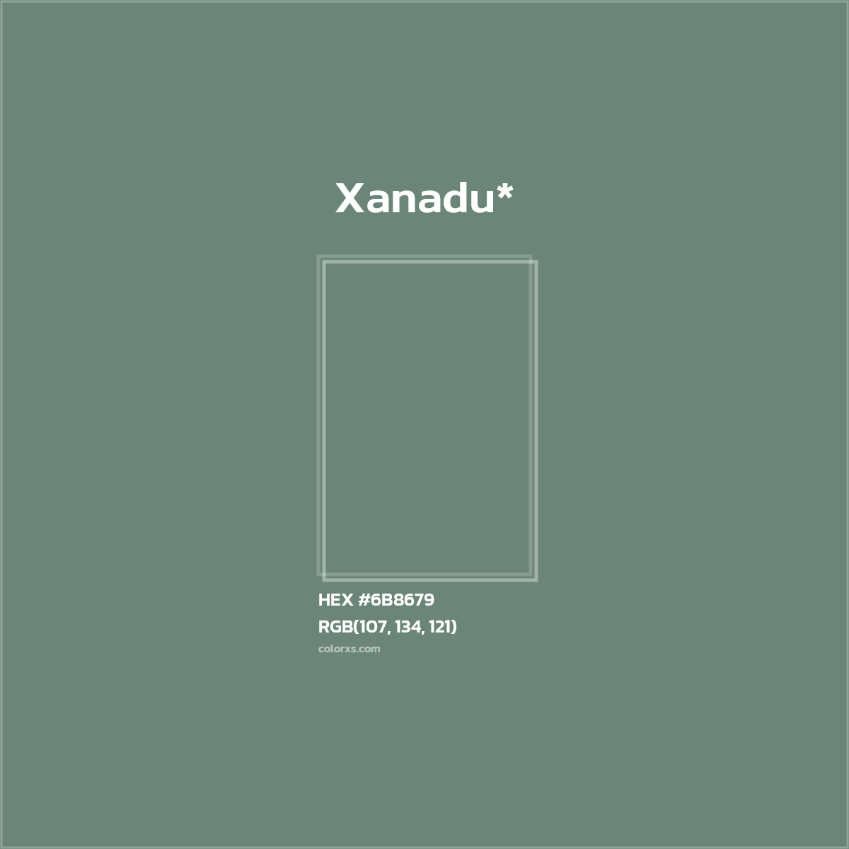 HEX #6B8679 Color Name, Color Code, Palettes, Similar Paints, Images