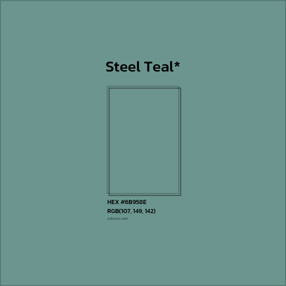 HEX #6B958E Color Name, Color Code, Palettes, Similar Paints, Images