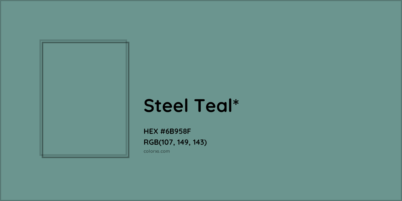 HEX #6B958F Color Name, Color Code, Palettes, Similar Paints, Images