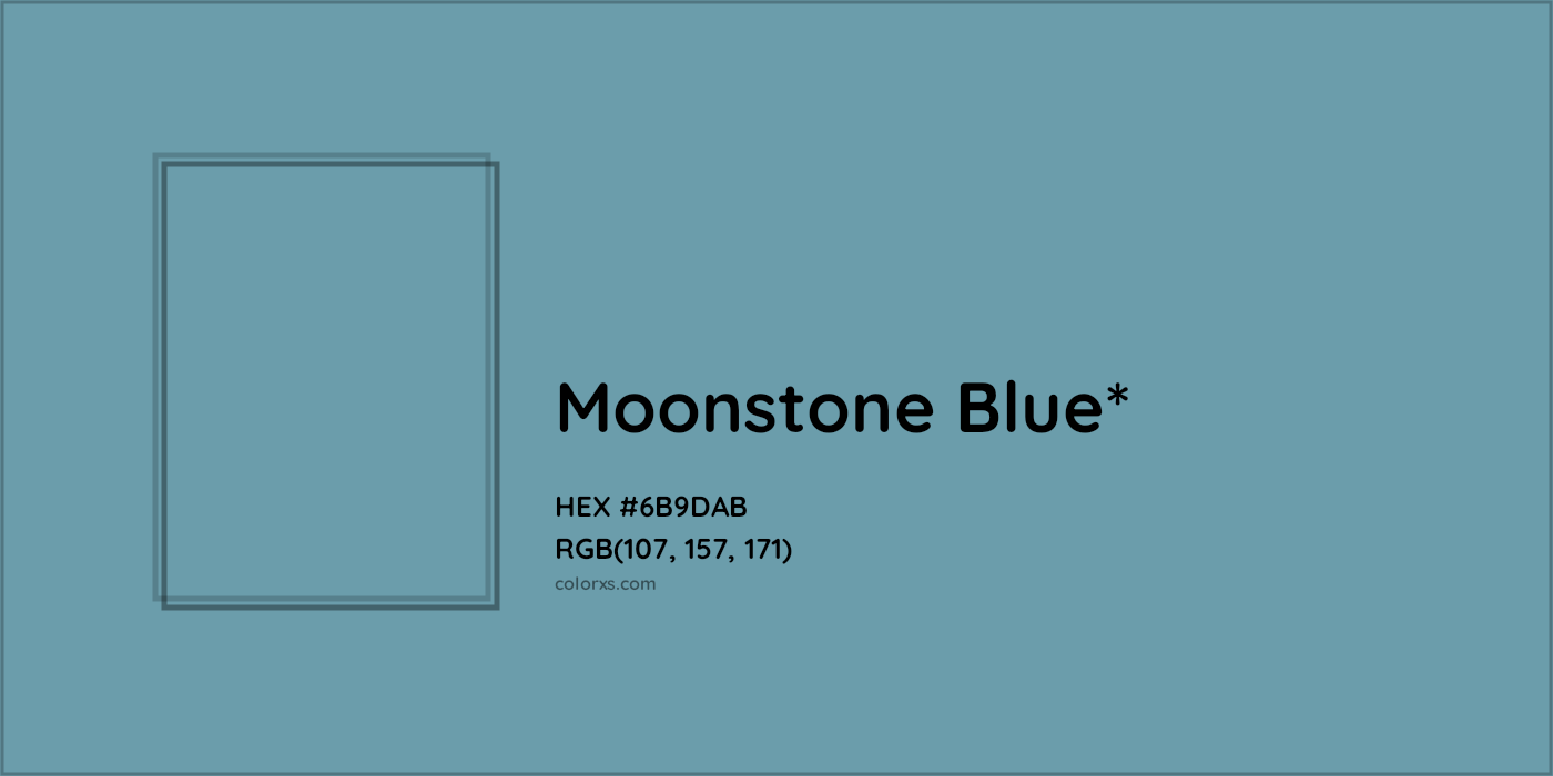 HEX #6B9DAB Color Name, Color Code, Palettes, Similar Paints, Images