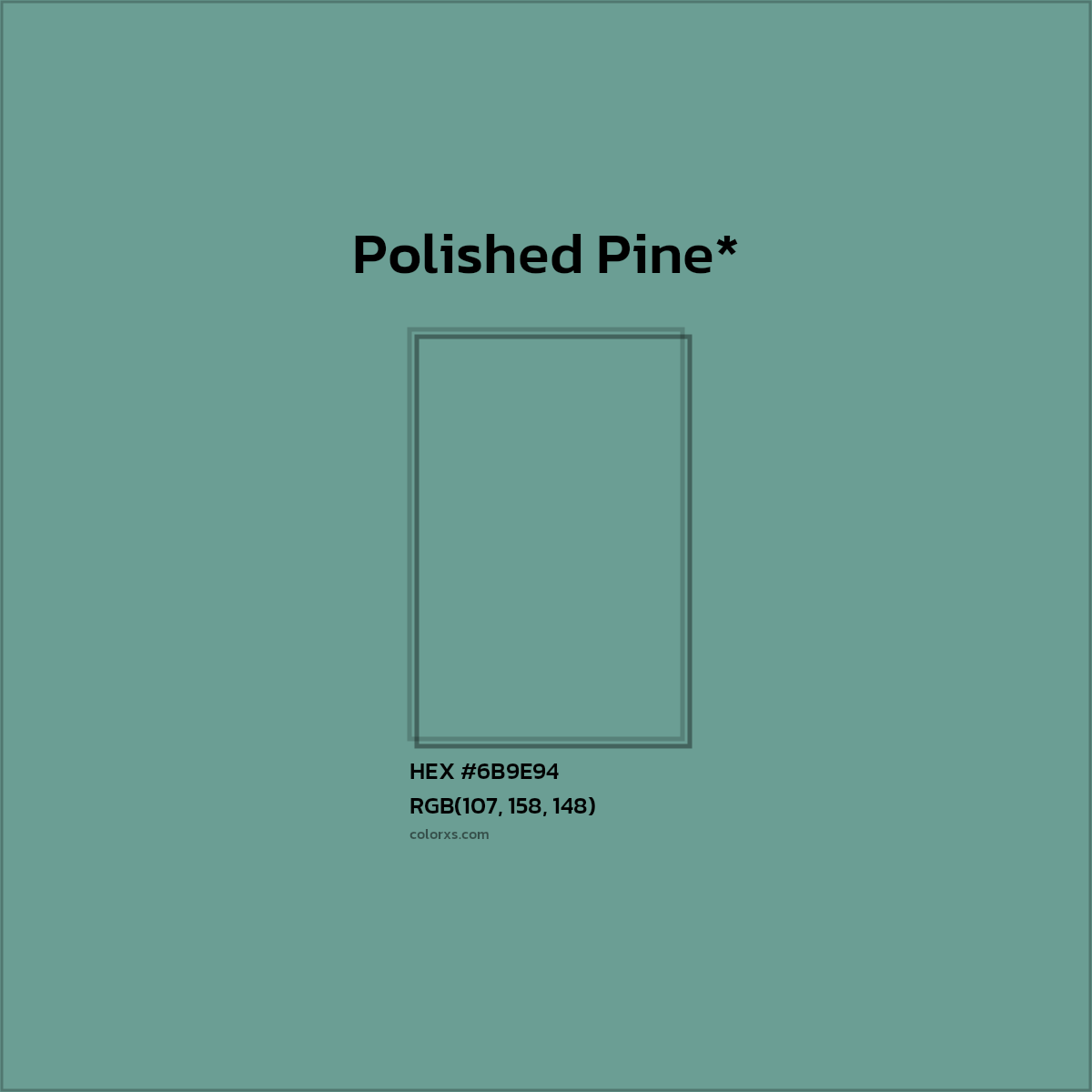 HEX #6B9E94 Color Name, Color Code, Palettes, Similar Paints, Images