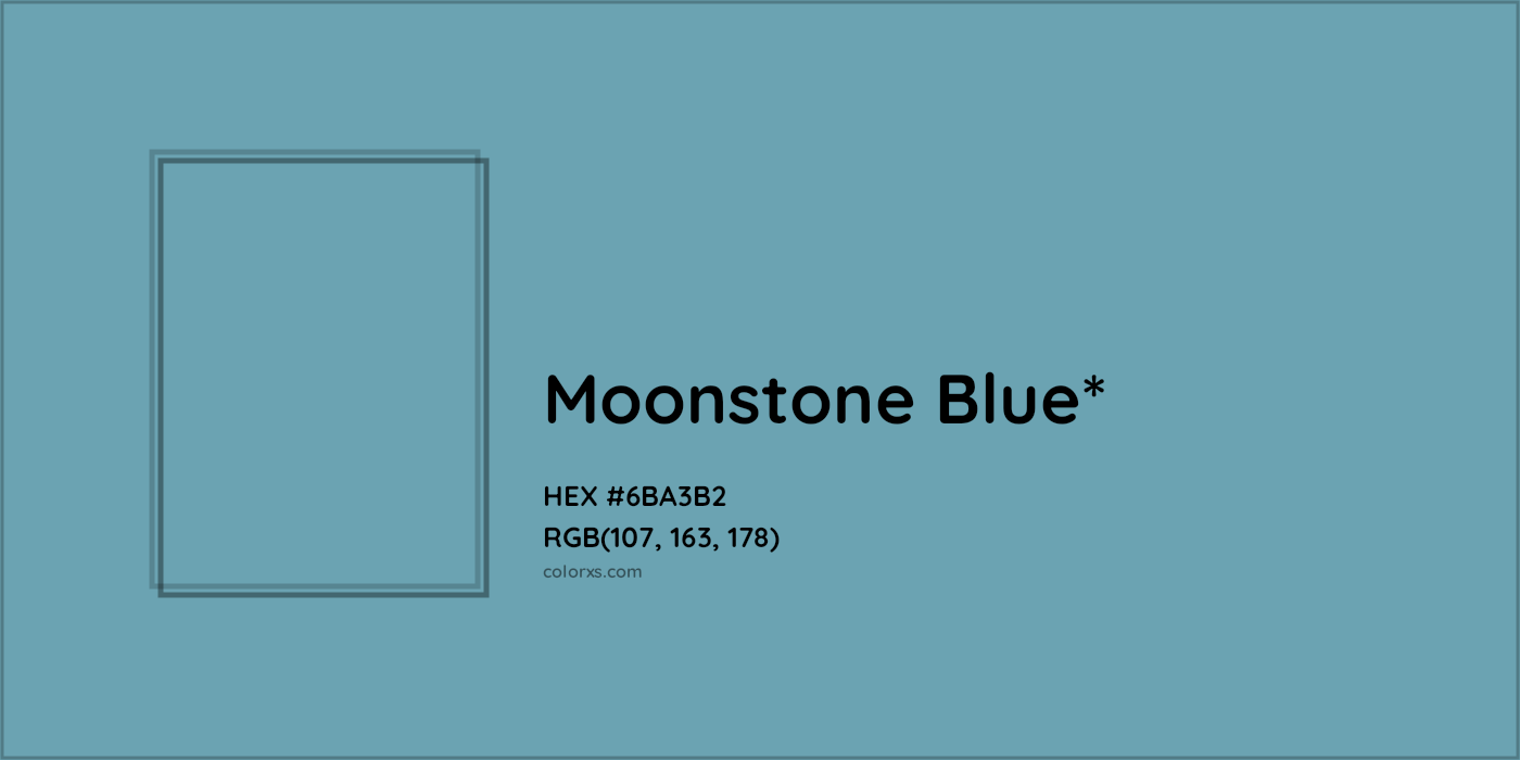HEX #6BA3B2 Color Name, Color Code, Palettes, Similar Paints, Images
