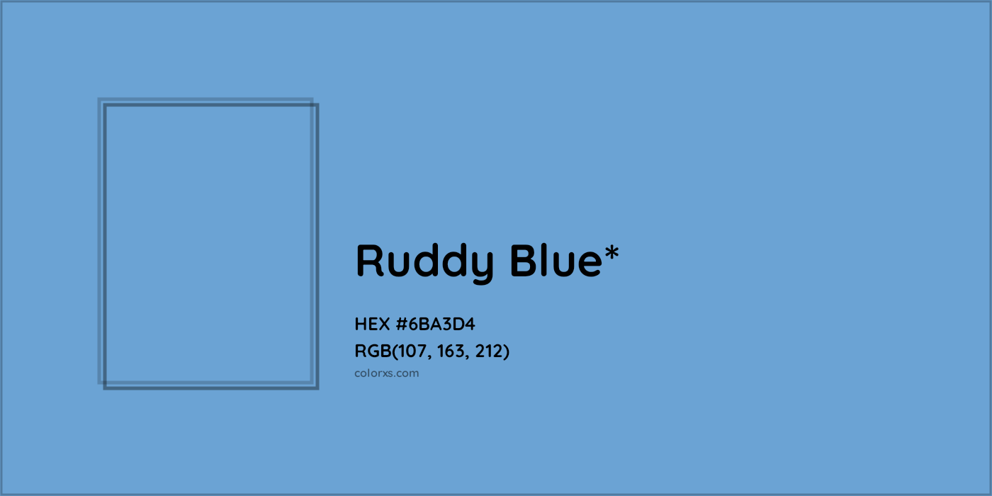 HEX #6BA3D4 Color Name, Color Code, Palettes, Similar Paints, Images